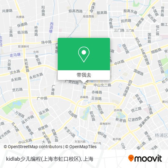 kidlab少儿编程(上海市虹口校区)地图