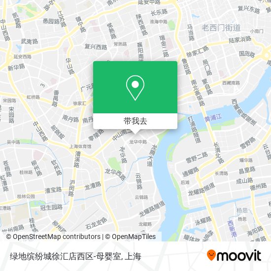 绿地缤纷城徐汇店西区-母婴室地图