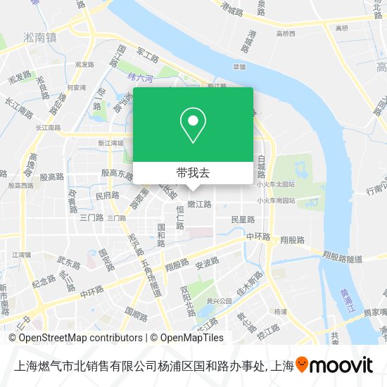 上海燃气市北销售有限公司杨浦区国和路办事处地图