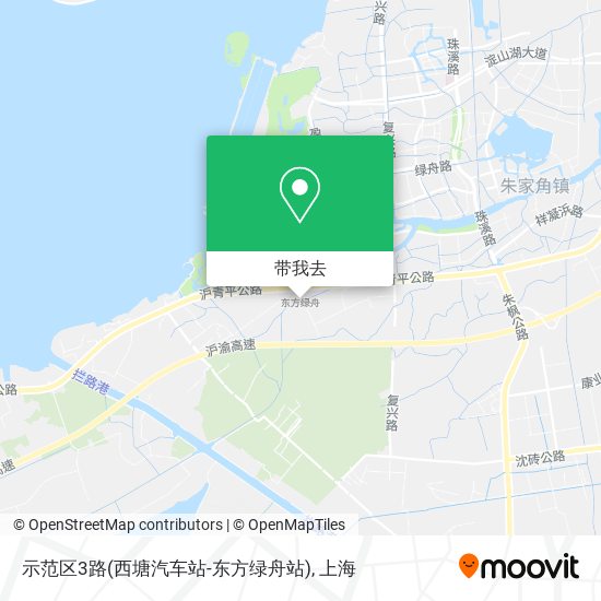 示范区3路(西塘汽车站-东方绿舟站)地图