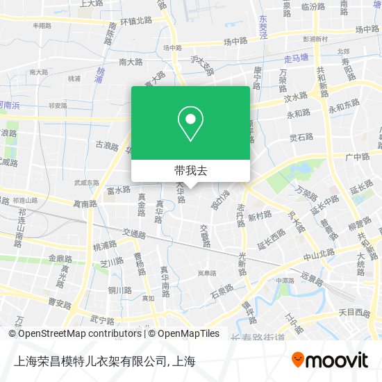 上海荣昌模特儿衣架有限公司地图