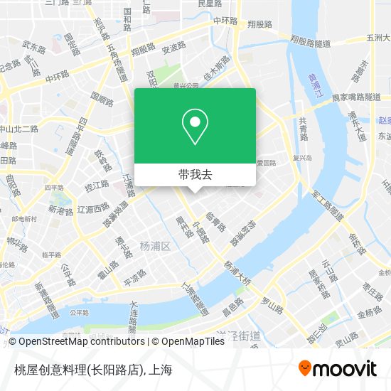 桃屋创意料理(长阳路店)地图
