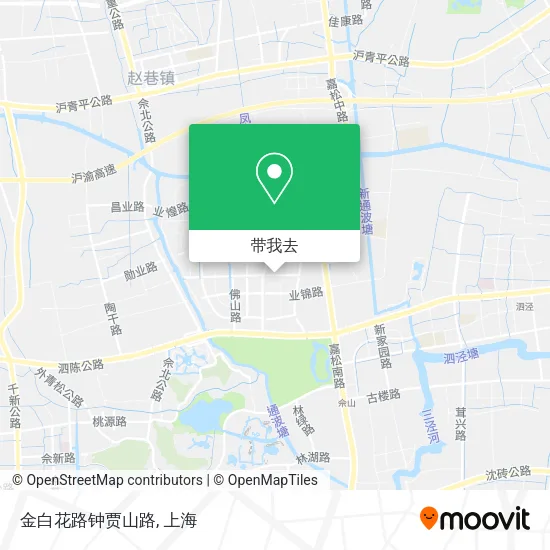 金白花路钟贾山路地图