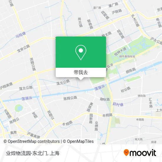 业煌物流园-东北门地图