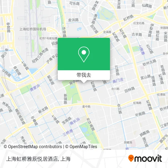 上海虹桥雅辰悦居酒店地图