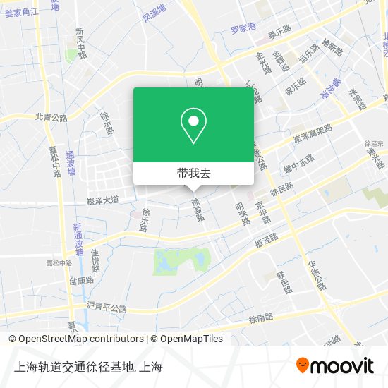 上海轨道交通徐径基地地图