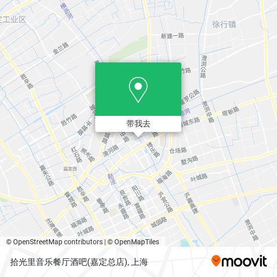 拾光里音乐餐厅酒吧(嘉定总店)地图