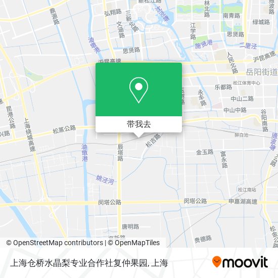 上海仓桥水晶梨专业合作社复仲果园地图