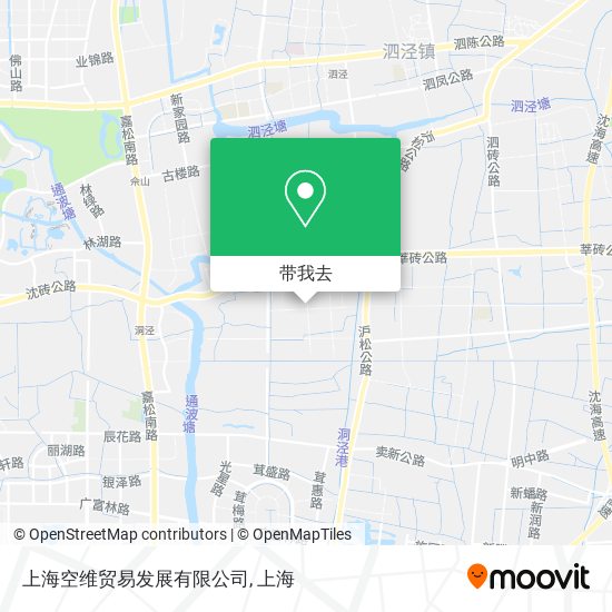 上海空维贸易发展有限公司地图