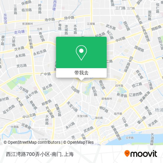 西江湾路700弄小区-南门地图