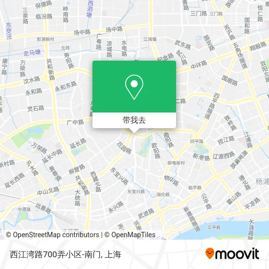 西江湾路700弄小区-南门地图