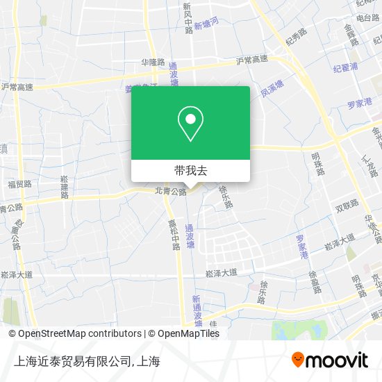 上海近泰贸易有限公司地图