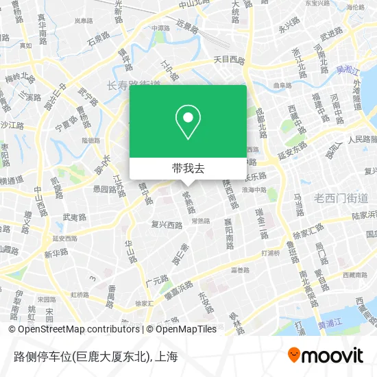 路侧停车位(巨鹿大厦东北)地图