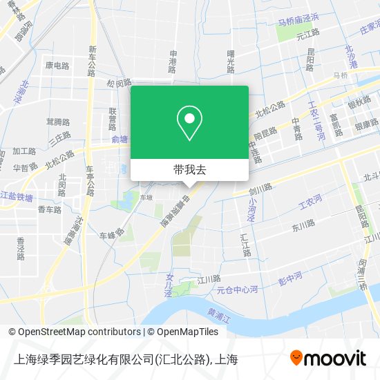 上海绿季园艺绿化有限公司(汇北公路)地图