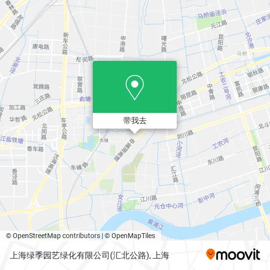 上海绿季园艺绿化有限公司(汇北公路)地图