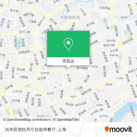 兴华宾馆牡丹厅自助早餐厅地图
