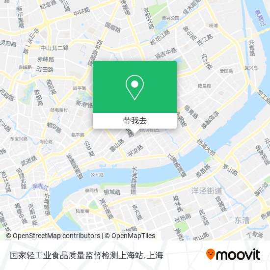 国家轻工业食品质量监督检测上海站地图