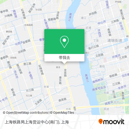 上海铁路局上海货运中心(南门)地图