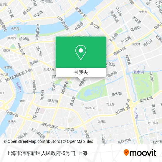 上海市浦东新区人民政府-5号门地图