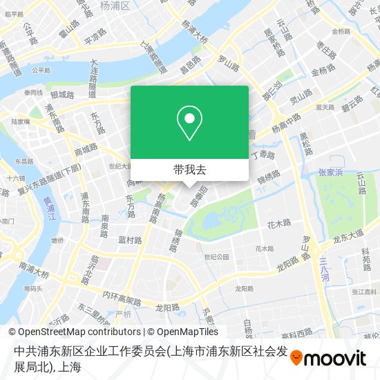 中共浦东新区企业工作委员会(上海市浦东新区社会发展局北)地图