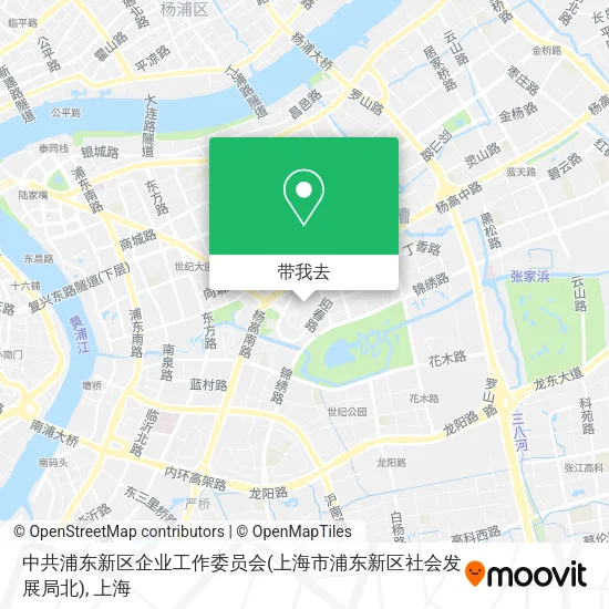 中共浦东新区企业工作委员会(上海市浦东新区社会发展局北)地图