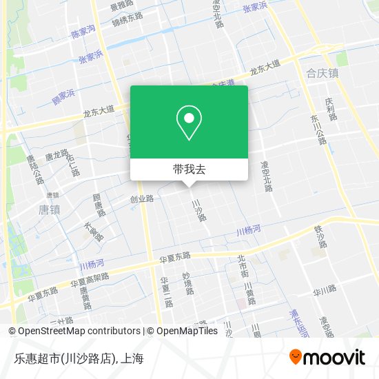 乐惠超市(川沙路店)地图