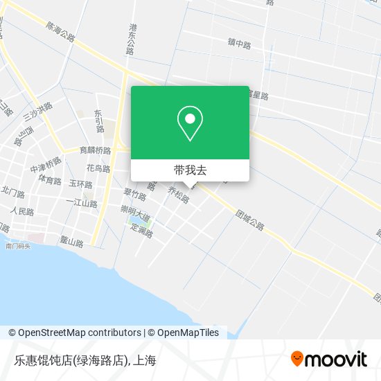 乐惠馄饨店(绿海路店)地图