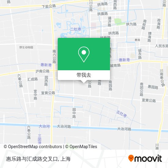 惠乐路与汇成路交叉口地图