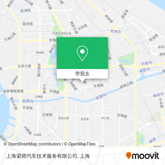 上海梁师汽车技术服务有限公司地图