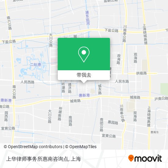 上华律师事务所惠南咨询点地图