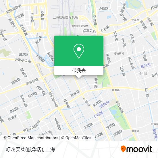 叮咚买菜(航华店)地图
