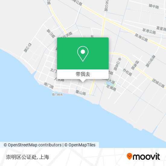 崇明区公证处地图