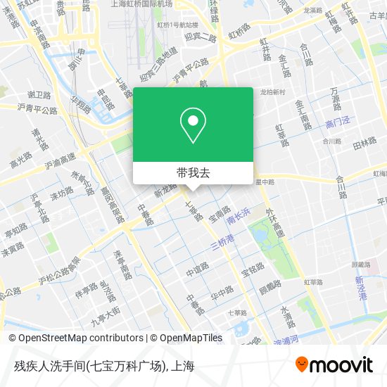 残疾人洗手间(七宝万科广场)地图