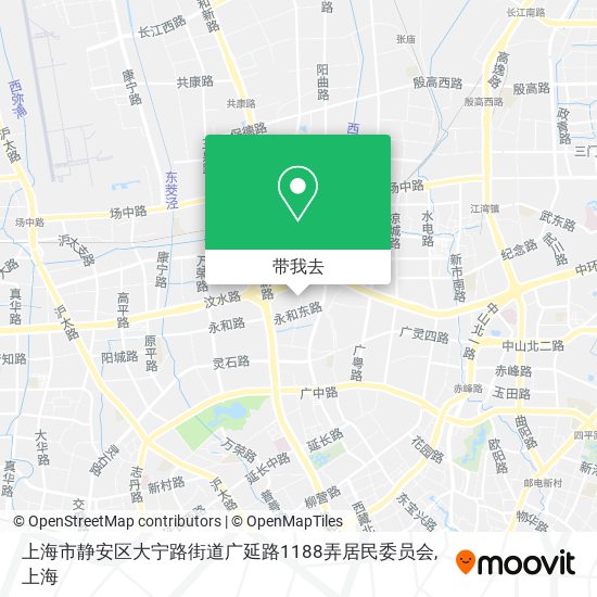 上海市静安区大宁路街道广延路1188弄居民委员会地图