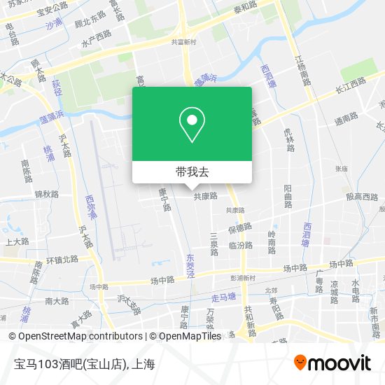 宝马103酒吧(宝山店)地图