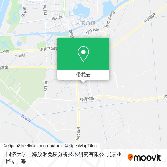 同济大学上海放射免疫分析技术研究有限公司(康业路)地图