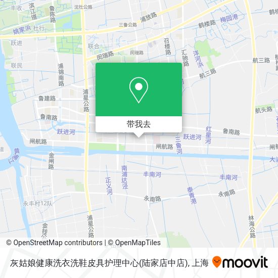 灰姑娘健康洗衣洗鞋皮具护理中心(陆家店中店)地图
