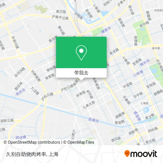 久别自助烧肉烤串地图