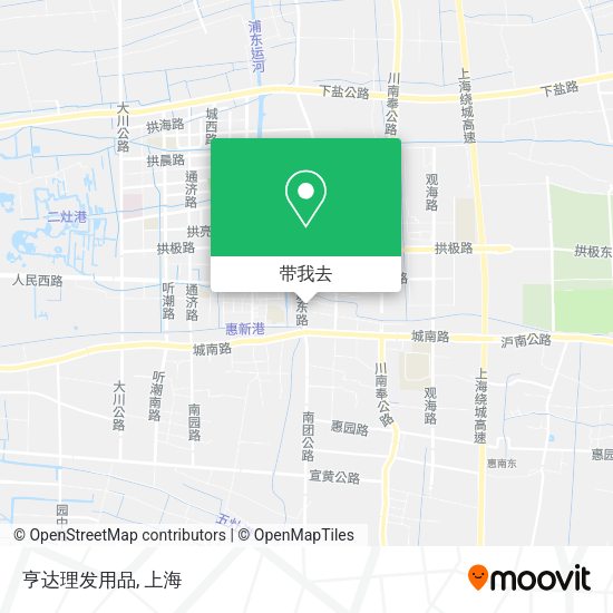 亨达理发用品地图