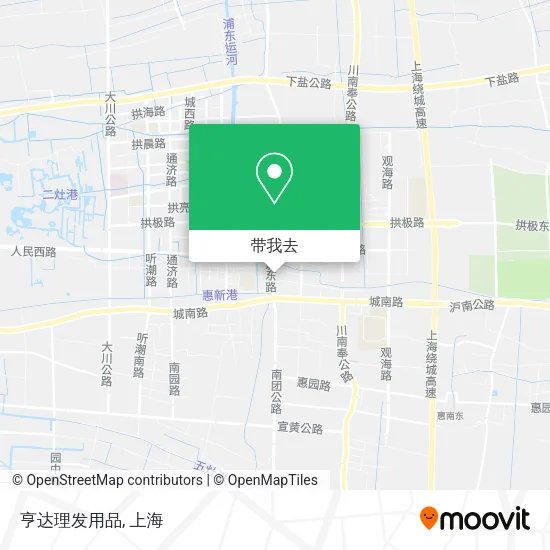亨达理发用品地图