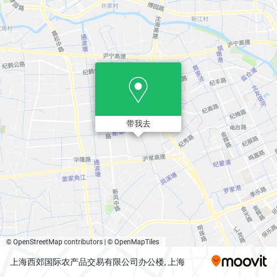 上海西郊国际农产品交易有限公司办公楼地图