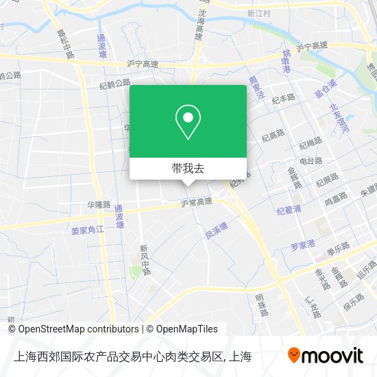 上海西郊国际农产品交易中心肉类交易区地图