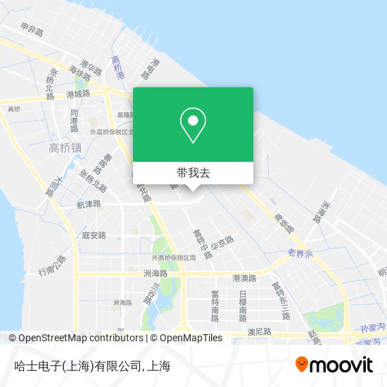 哈士电子(上海)有限公司地图