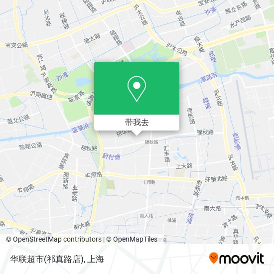华联超市(祁真路店)地图