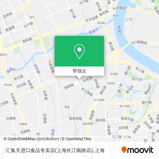 汇集天进口食品专卖店(上海长江南路店)地图