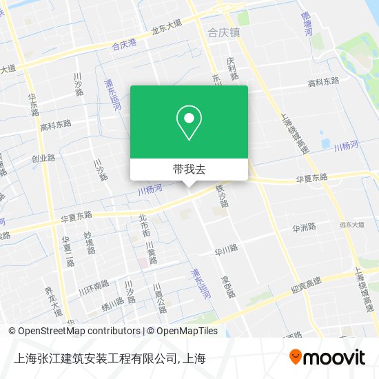 上海张江建筑安装工程有限公司地图