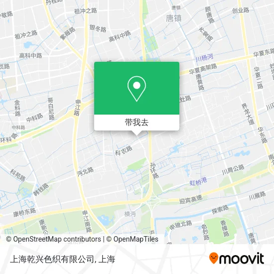 上海乾兴色织有限公司地图