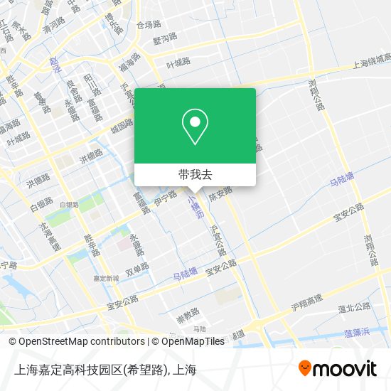 上海嘉定高科技园区(希望路)地图