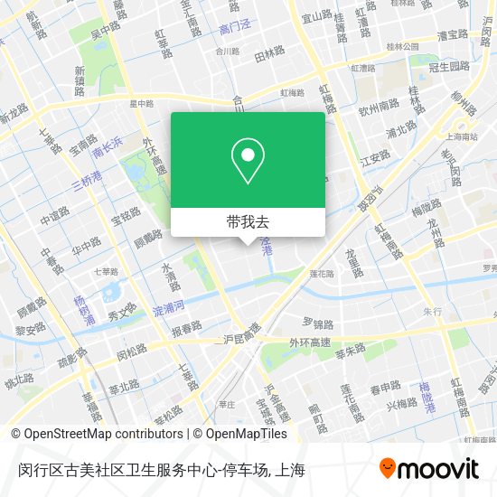 闵行区古美社区卫生服务中心-停车场地图
