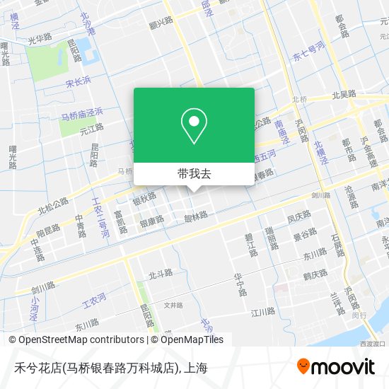 禾兮花店(马桥银春路万科城店)地图